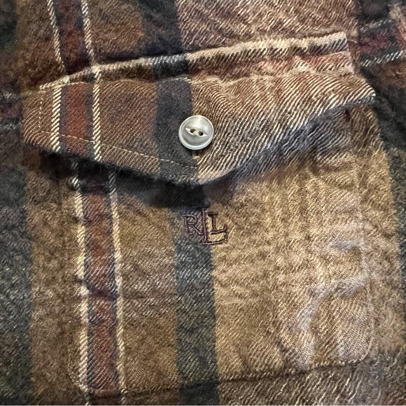 Large Ralph Lauren Wool Flannel - Picture 3 of 5
